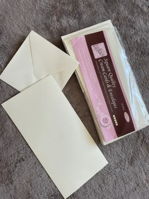 20 Card Blanks & Envelopes Card Making, Scrap Books, Crafts , Birthdays,Weddings