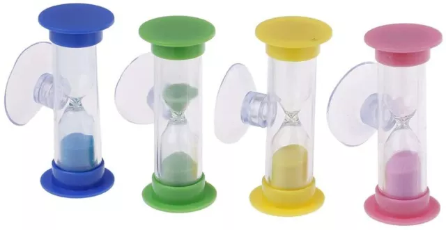 Sand timer kids brushing teeth 2 minute 3 minutes bathroom suction hourglass