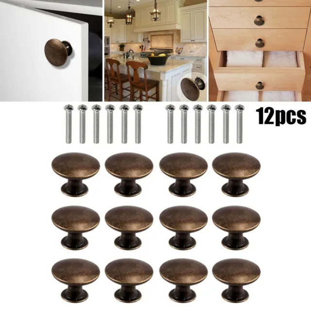 Bottoni per cassetti durevoli 30mm bronzo antico maniglie singole mobili cucina