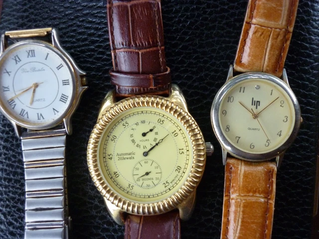 Lot De 2 Montres Mécaniques Vintage Plaquées Or - Marque Montres, Fonctionnelles | Occasion