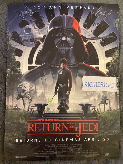 Star Wars Celebration 2023 Exclusive 40th Anniversary Return of The Jedi Poster