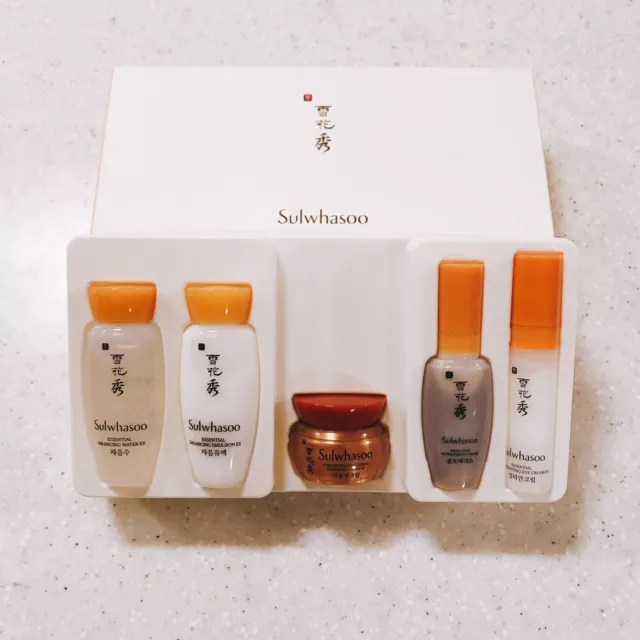 Sulwhasoo Basic Kit 5pcs First Serum Water Emulsion Eyecream Ginsengcream NEW!!