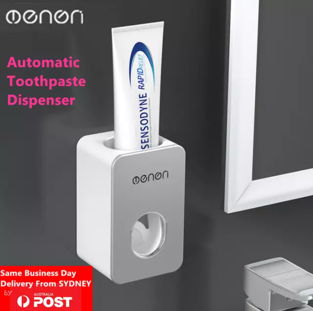 Home Bathroom Automatic Toothpaste Dispenser Squeezer Holder Wall Mount Stand AU