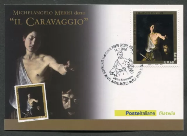 Italia - Fdc - Cartolina Maximum Card 2010 - Caravaggio Porto Ercole - 491