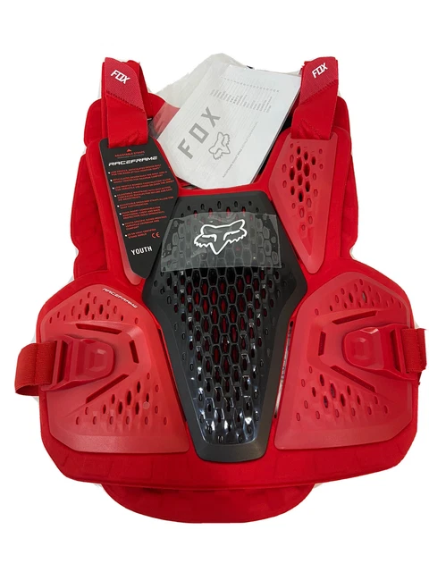 Fox Racing Youth Motocross Raceframe Roost Offroad MotoX Flame Red One Size