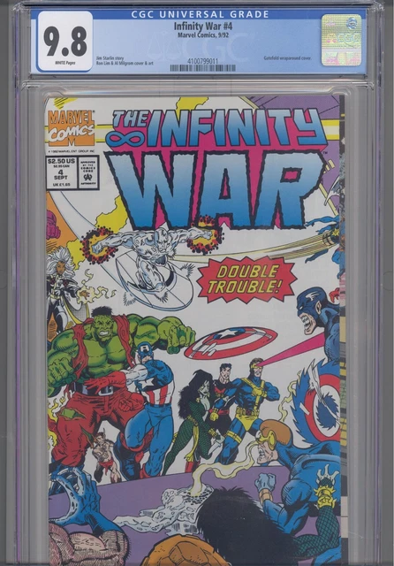 Infinity War #4 CGC 9.8 1992 Marvel Comics Gatefold Wraparound Cover