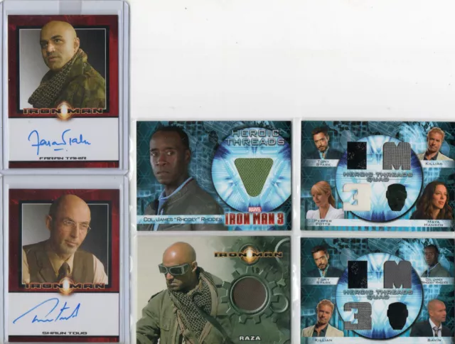 Marvels Iron Man - Autograph & Costume Relic Card Selection NM Upper Deck 2