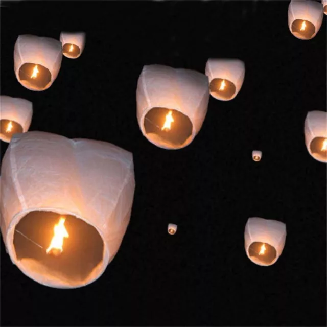 Papel de Deseos Luz Fuego Cielo Volador Papel Velas Papel para Decoración de Deseos de Cumpleaños 2