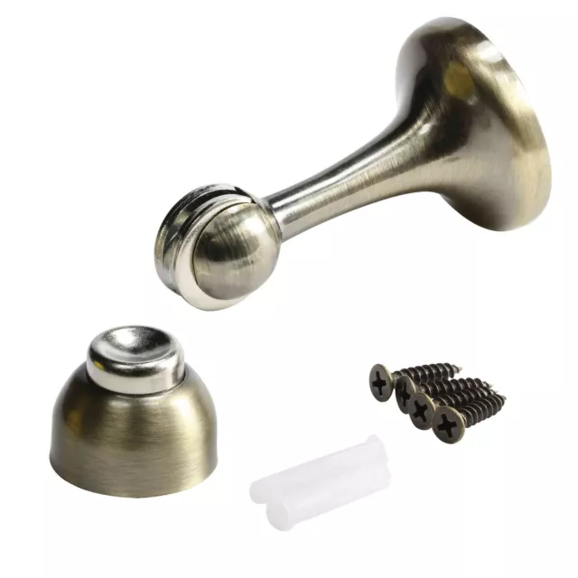 Contemporary Magnetic Spring Door Stop Holder with Catch - 5 Colors Available!