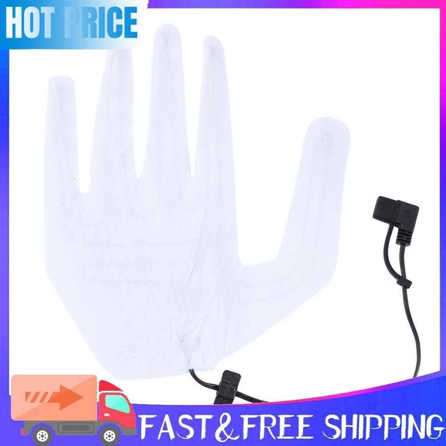 Heated Five-Finger Gloves Sheet Outdoor Cycling Hand Warmer Pad (No Switch)