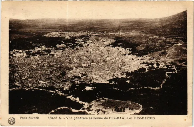 CPA AK MOROCCO Aerial View of FEZ-BAALI and FEZ-DJEDID (219222)