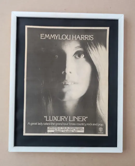 Emmylou Harris-Luxury Liner Original UK Press Advert 1977