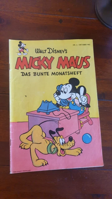 micky maus das bunte Monatsheft Nr 2 1951