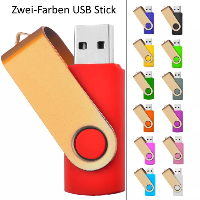 Dos Colores USB Pegar Swivel Rojo Con Oro Defecto Plus Segundo Color Además