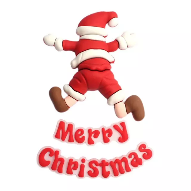 Carta de Feliz Navidad Pastel Toppers Divertido Santa Claus Año Nuevo Fiesta Pastel Decoración
