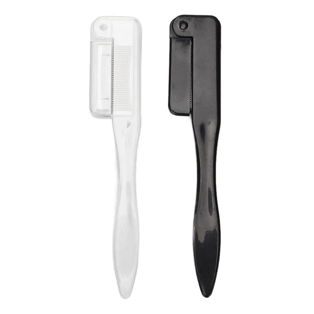 2pcs Mini Folding Eyebrow Eyelash Extension Comb Brow Brush Beauty Makeup Tools