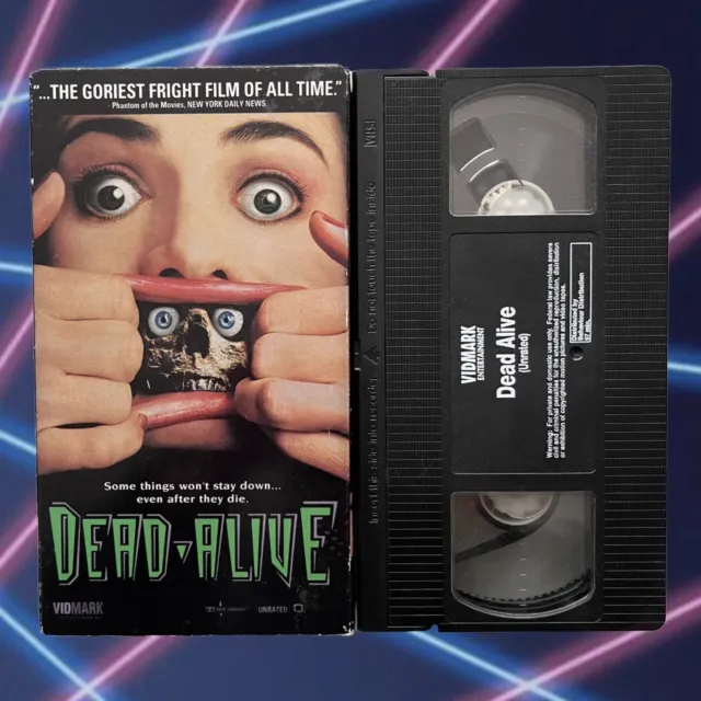 DEAD ALIVE VHS Tape Horror Movie UNRATED Peter Jackson Vidmark 1992 ...
