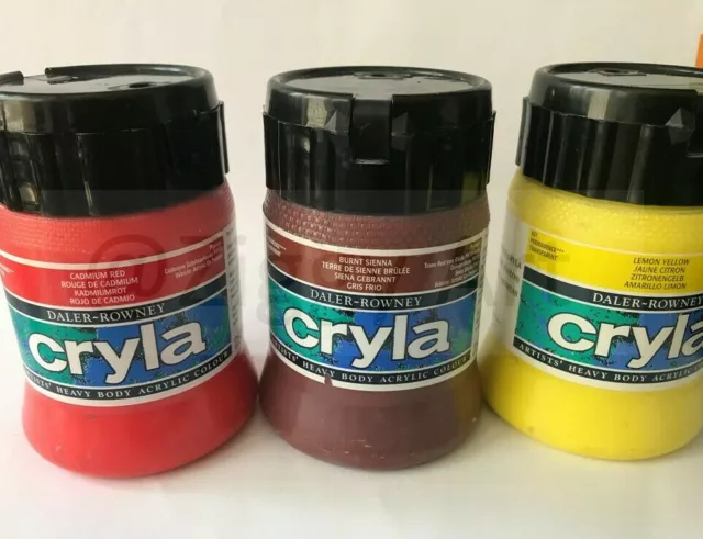 Daler Rowney Cryla Professional Quality Acrylic Artist Paint 250ml Tubs