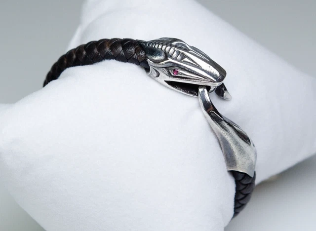 Lot De Bracelets En Cuir Vintage Motif Serpent - Empilables - Occasion Parfaite Pour Un Look Bohème
