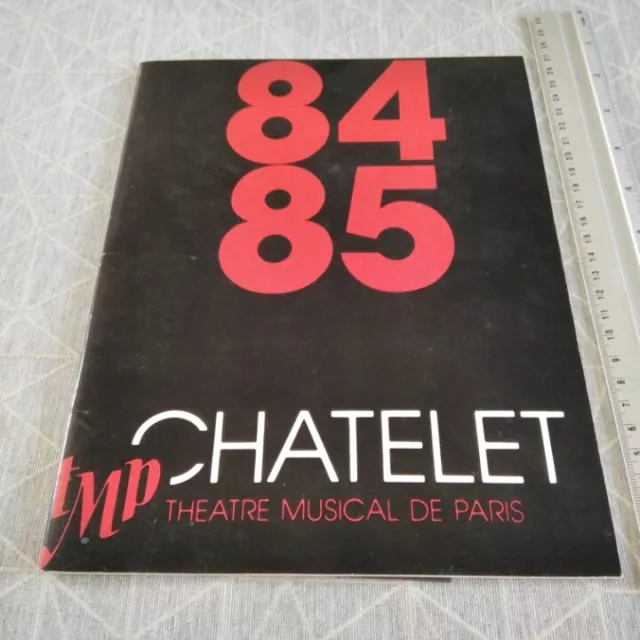 programme THEATRE CHATELET - la chauve-souris STRAUSS