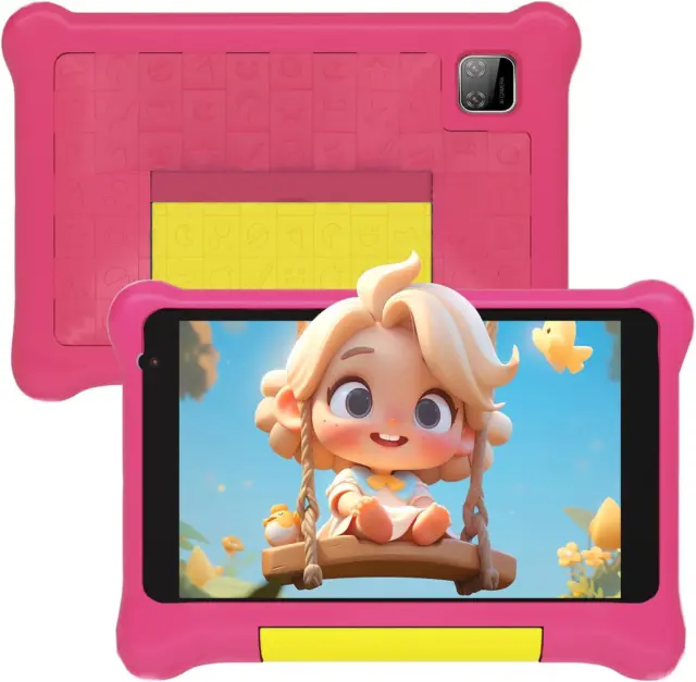 TABLET BAMBINI 7 Pollici Andriod 12 Tablet per Bambini Quad Core 2