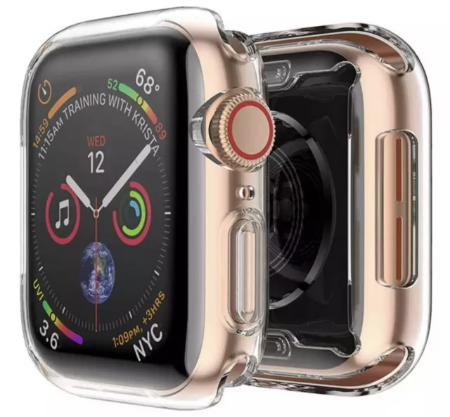 Apple Watch Series 1 2 3 4 5 6 7 SE Hülle Displayschutz Case Cover Etui Silikon