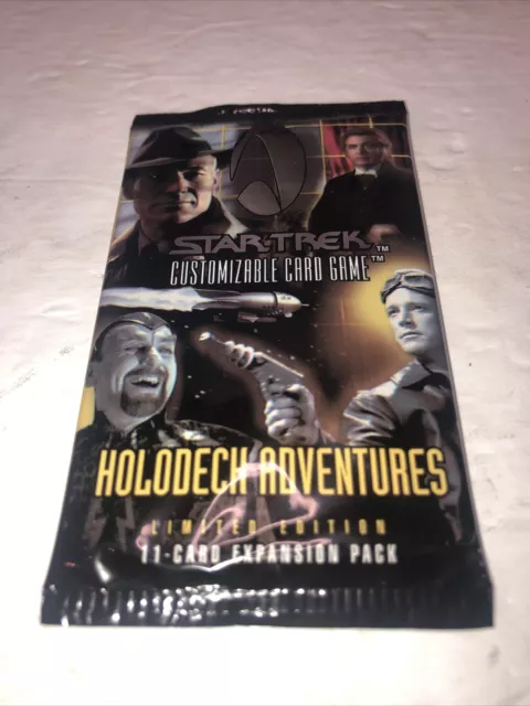 Star Trek CCG Holodeck Adventures Limited Edition Booster pack x 1 2001 Sealed
