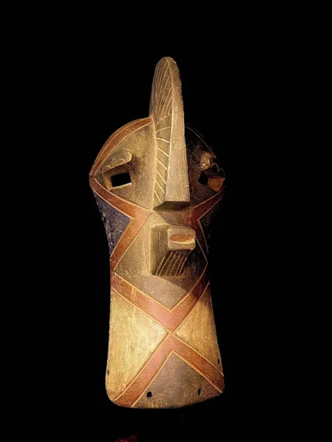 African Face Mask African Tribal Art Wooden Tribal African Art Face Songye3143