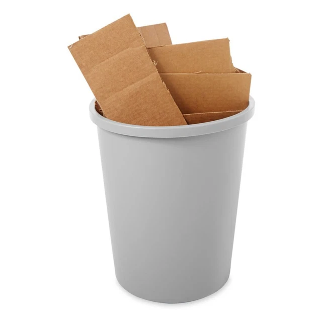 Rubbermaid FG294700GRAY Untouchable Round Gray 44 Quart Container