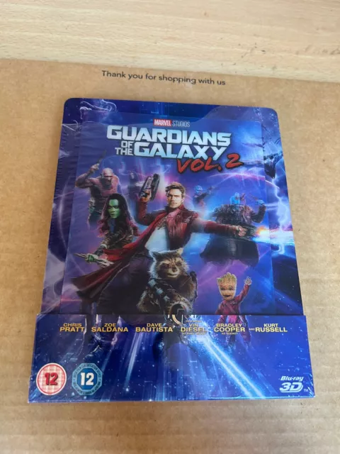 Guardians of the Galaxy Vol. 2 3D & 2D Lenticular Blu Ray SteelBook NEW & SEALED