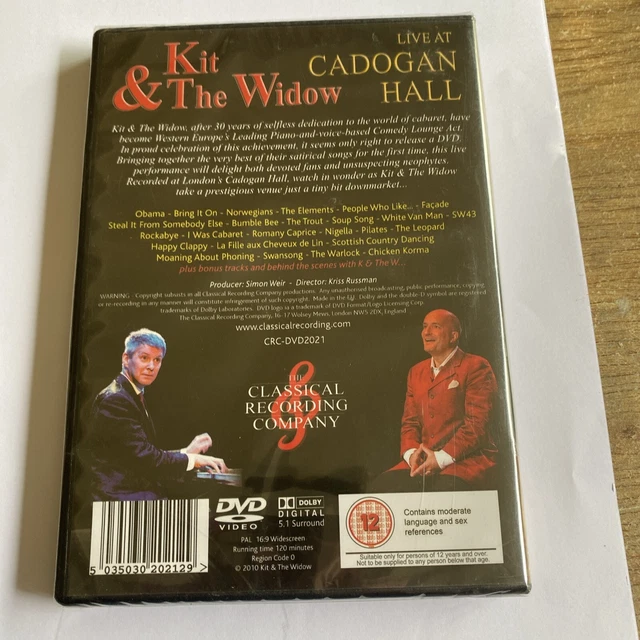 KIT AND THE Widow Live At Cadogan Hall Brand New DVD £39.99 PicClick UK