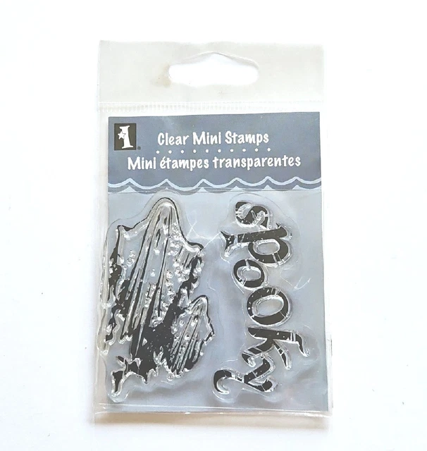 SPOOKY GHOSTS Inkadinkado Clear Acrylic Stamps Halloween bg136