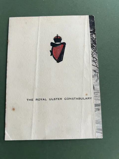 1920s Royal Ulster Constabulary Christmas Card Police Irish