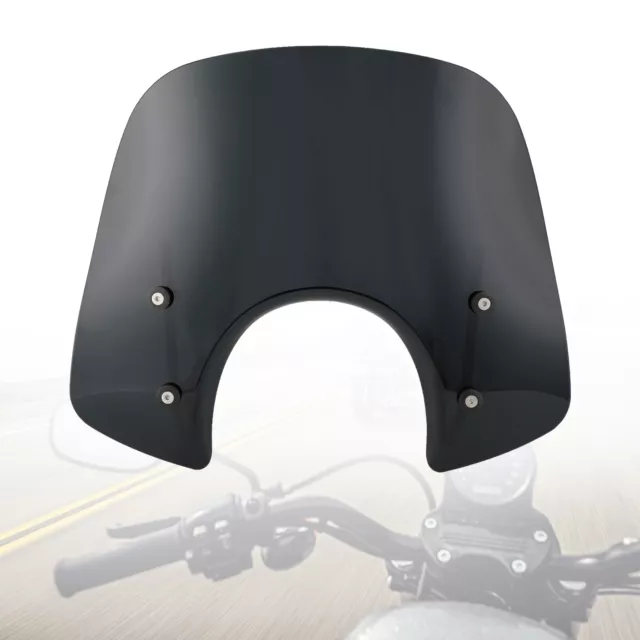 ABS Motorcycle Windshield WindScreen fit for Vespa Primavera 150 2014-2021 BLK