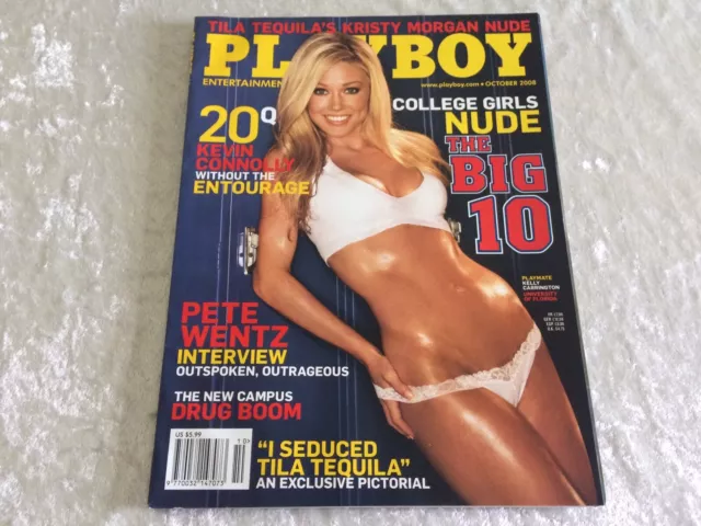 PLAYBOY Men’s Glamour Magazine - October 2008 College Girls Nude The Big 10