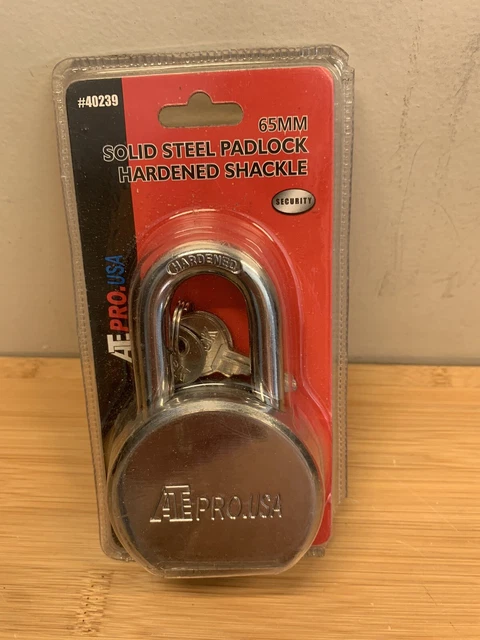 ATE Pro 65mm   SOLID STEEL PADLOCK