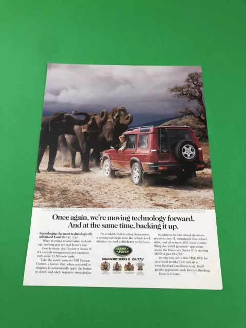 1997 1998 1999 2000 Land Rover Discovery Original Print Ad Advertisement B16