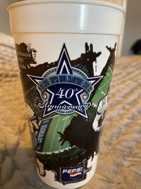 Dallas Cowboys Dr Pepper & Pepsi 40th Anniversary Collectors Cup 1969-1999
