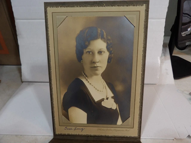 Seymour IN Tess Iris Long Vintage Cabinet Photo 1930