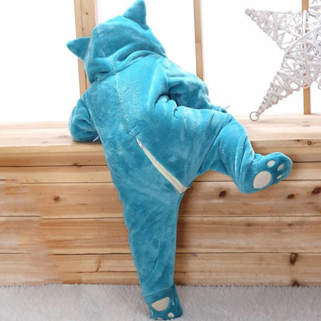 Cute Infant Boy Oneesie Newborn Snorlax Baby Girl Toddler Pajamas Romper Clothes
