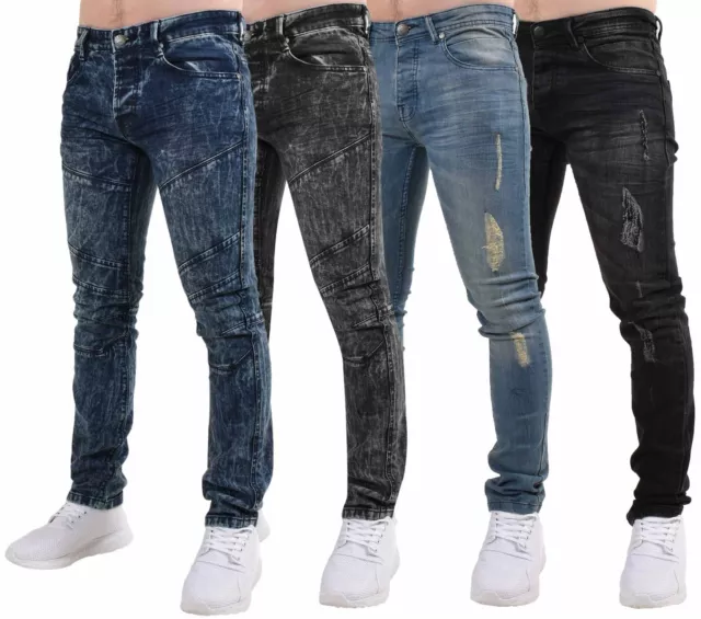 Loyalty & Faith Mens Slim Fit Jeans Ripped Cotton Stretch Denim Pants Lot
