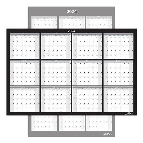 LARGE DRY ERASE Calendar for Wall 2024 Wall Calendar January