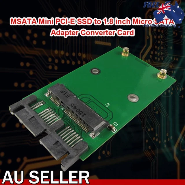 MSATA Mini PCI-E SSD to 1.8 inch Micro SATA Interface Adapter Converter Card