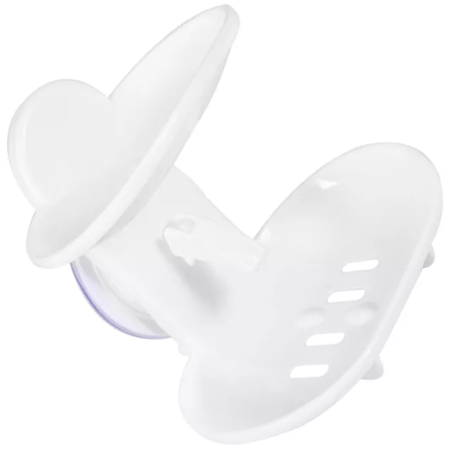 Double Soap Dish Strong Suction Soap Holder Cup Tray for Shower Bathroom Bathing