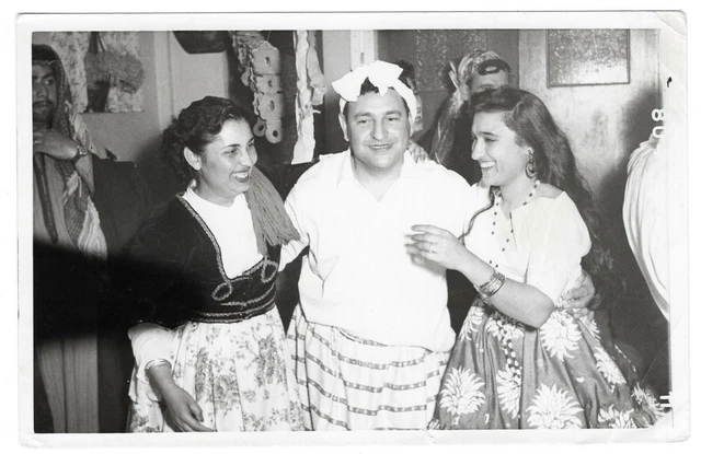 Odd weird strange photo man cross-dressing for dance party Greece gay int *8729F