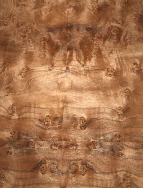 Nogal Madera de Raíz Chapa de Madera Veta X 69x33-35cm 4 Hojas