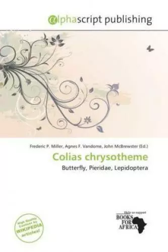 Colias chrysotheme Butterfly, Pieridae, Lepidoptera 1707