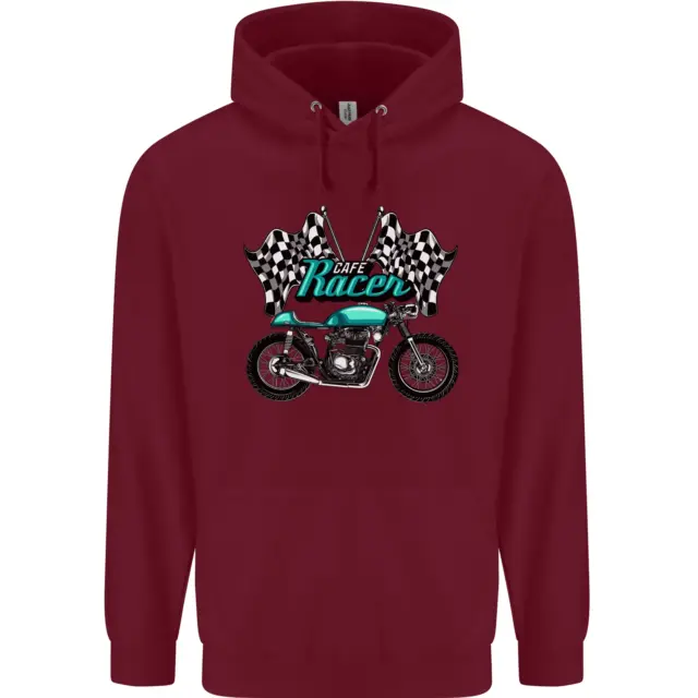 Felpa con cappuccio Cafe Racer Biker Moto Moto Bambini Bambini 4