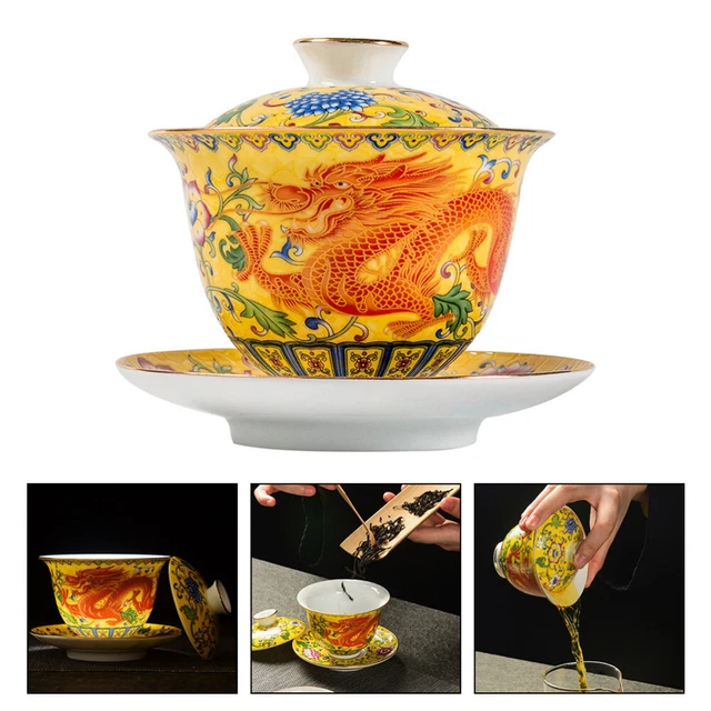 Gaiwan Fu Teetasse Porzellan Teetasse Kaffee Espresso Tasse Tradition