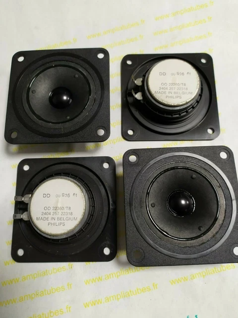 2 Tweeters PHILIPS 00/22360 T8 8 Ohm – Avec Filtres 1uF, Testés
